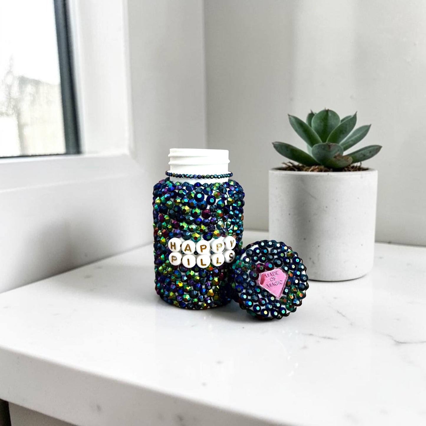 Happy Pills Glam Bottle Peacock